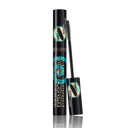 EVELINE Extension Volume Professional 4D mascara Black wodoodporny 10ml
