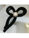 ECARLA spinka-klamra do włosów Vintage Velvet Czarna z perłą SP336 