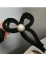 ECARLA spinka-klamra do włosów Vintage Velvet Czarna z perłą SP336 