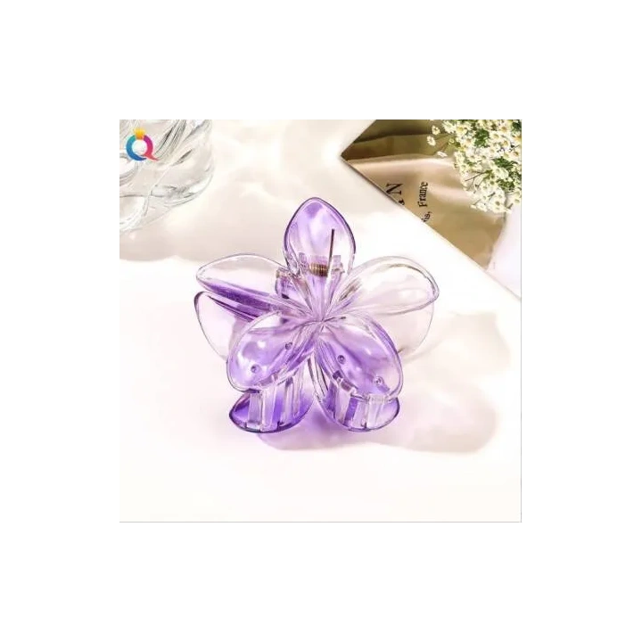 ECARLA spinka-klamra do włosów kwiat Moana Ombre fioletowy SP320 
