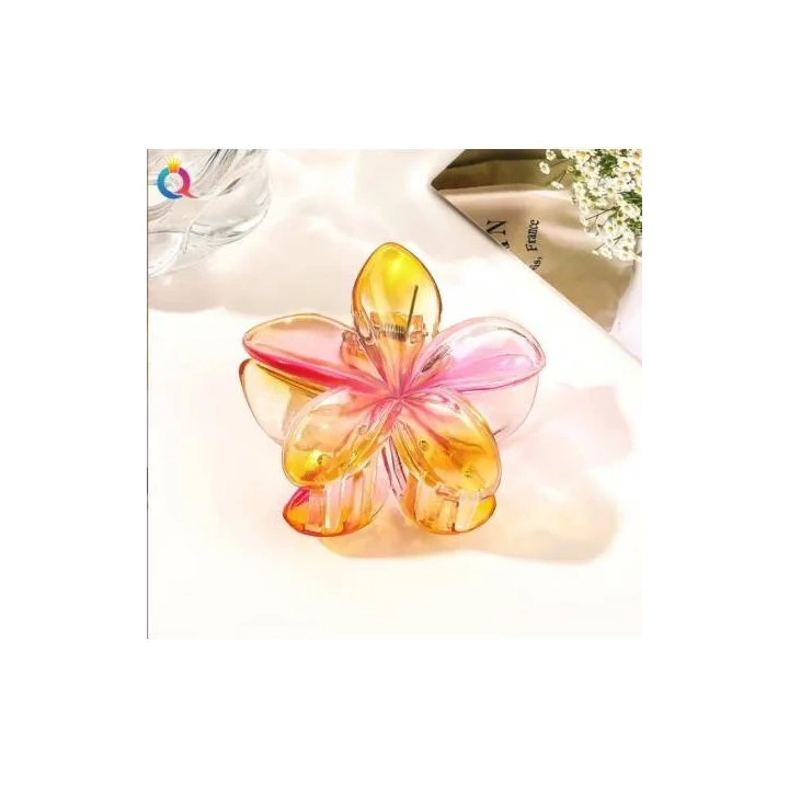 ECARLA spinka-klamra do włosów kwiat Moana Ombre różowo pomarańczowy SP322