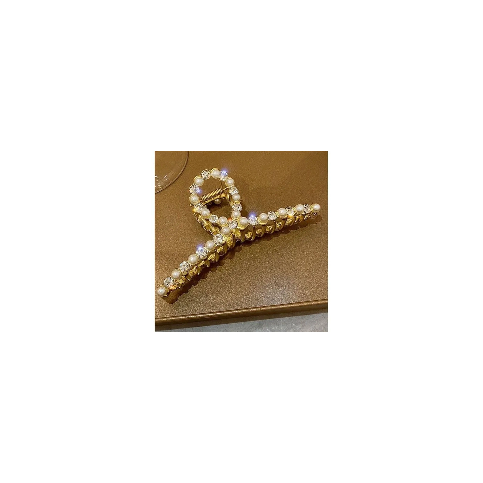 ECARLA spinka-klamra do włosów z perełkami XL 11,5cm SP313 