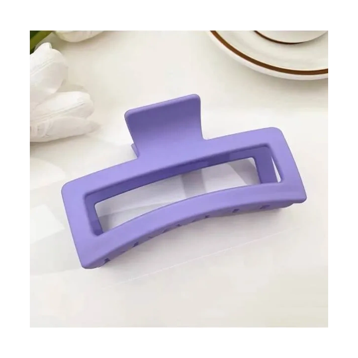ECARLA spinka-klamra do włosów duża prostokąt Ciemny Fiolet XL 13cm SP277CF