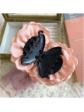 ECARLA spinka-klamra do włosów Kwiat z tkaniny Pudrowy róż XL 9cm SP288R