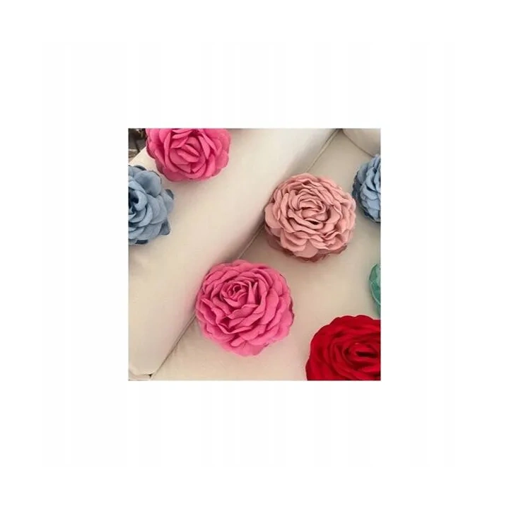 ECARLA spinka-klamra do włosów Kwiat z tkaniny Pudrowy róż XL 9cm SP288R
