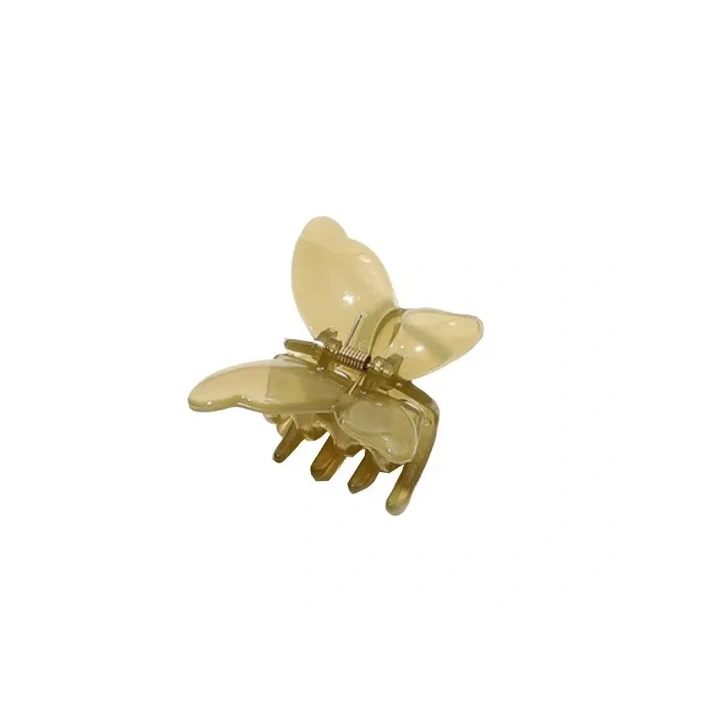 ECARLA spinka-klamra do włosów Motyl zielony XL 5,5cm SP244ZIE