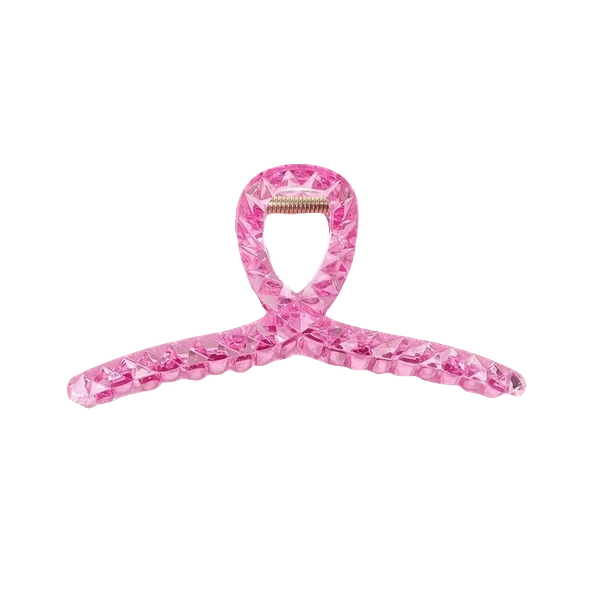 ECARLA spinka-klamra do włosów Różowa XL10,5cm SP186 