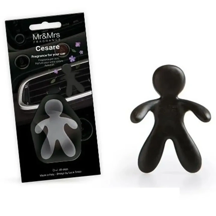 MR&MRS FRAGRANCE Cesare odświeżacz do samochodu Czarny CEDAR WOOD 12g