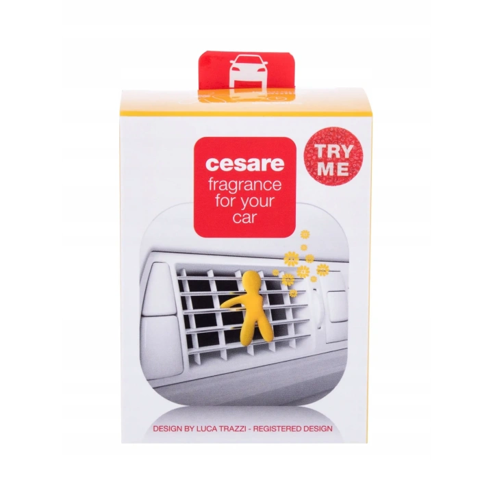 MR&MRS FRAGRANCE Cesare odświeżacz do samochodu Żółty VANILLA 12g
