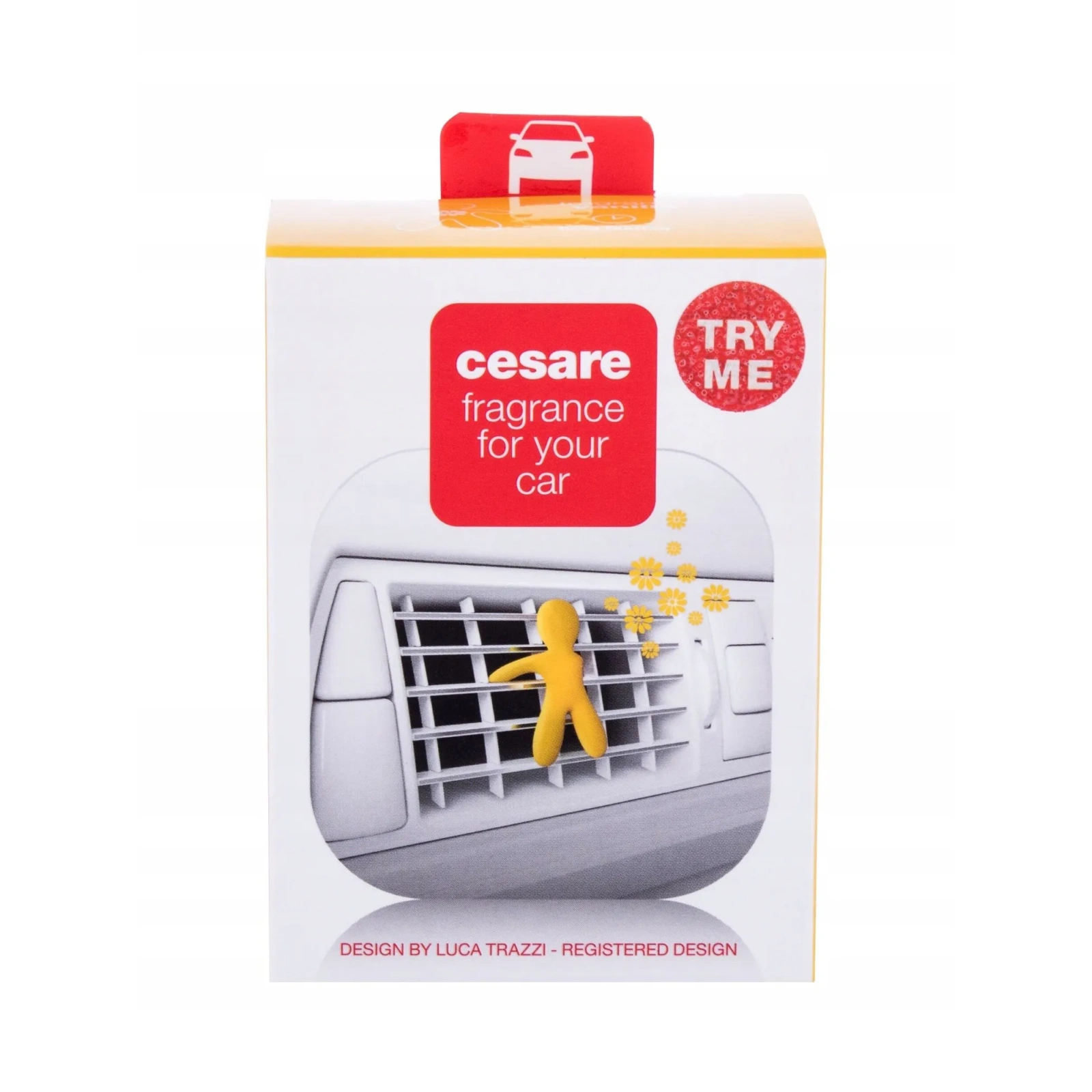 MR&MRS FRAGRANCE Cesare odświeżacz do samochodu Żółty VANILLA 12g