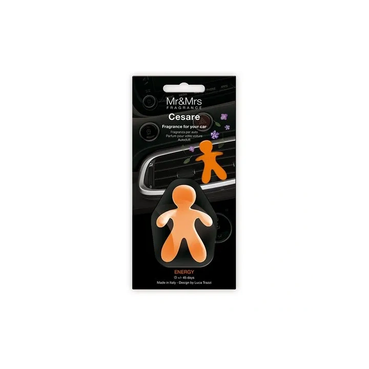 MR&MRS FRAGRANCE Cesare odświeżacz do samochodu Pomarańczowy ENERGY 12g