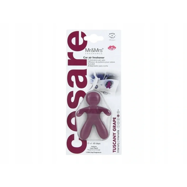 MR&MRS FRAGRANCE Cesare odświeżacz do samochodu Fioletowy TUSCANY GRAPE 12g