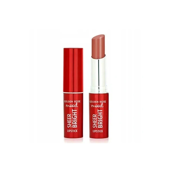 GOLDEN ROSE Mood Sheer Bright pomadka do ust połyskująca 101 Nude Glow 3,3g
