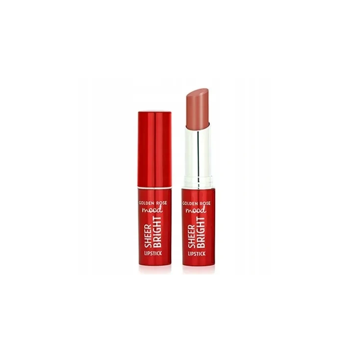 GOLDEN ROSE Mood Sheer Bright pomadka do ust połyskująca 101 Nude Glow 3,3g