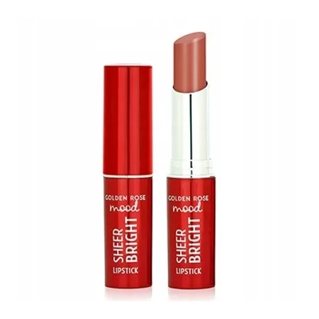 GOLDEN ROSE Mood Sheer Bright pomadka do ust połyskująca 101 Nude Glow 3,3g