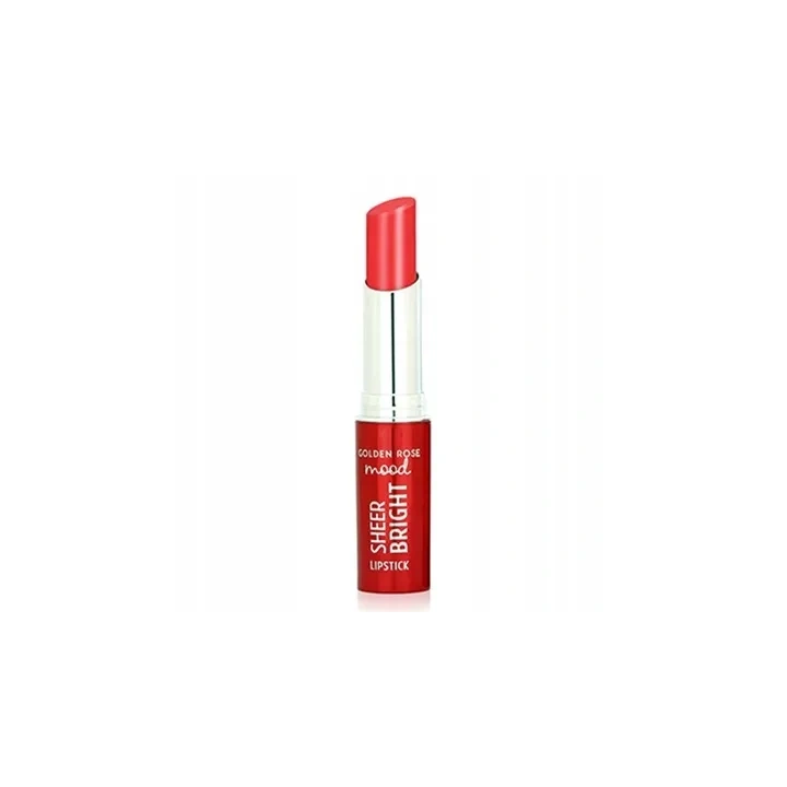 GOLDEN ROSE Mood Sheer Bright pomadka do ust połyskująca 103 Coral Red 3,3g