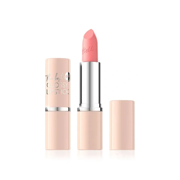 BELL The Best Glossy Lipstick połyskująca pomadka do ust 02 Peachy 4g