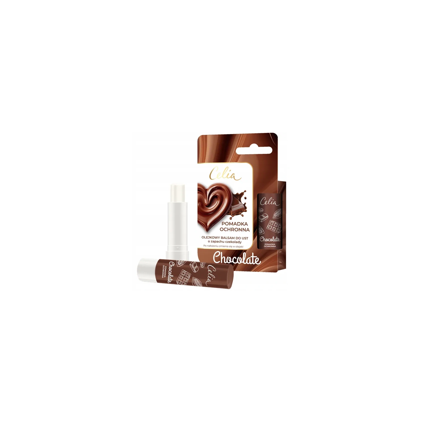 CELIA Olejkowy Balsam Do Ust pomadka ochronna Chocolate 4g 