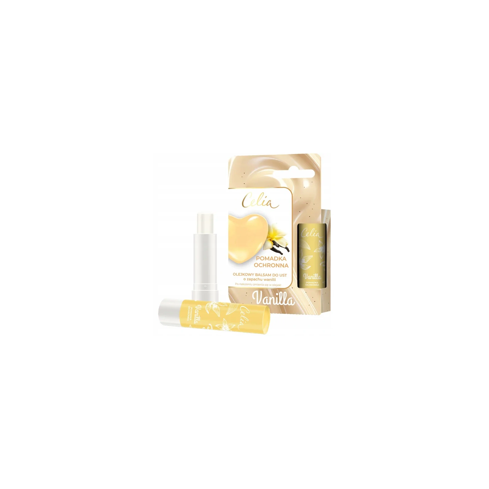 CELIA Olejkowy Balsam Do Ust pomadka ochronna Vanilla 4g 