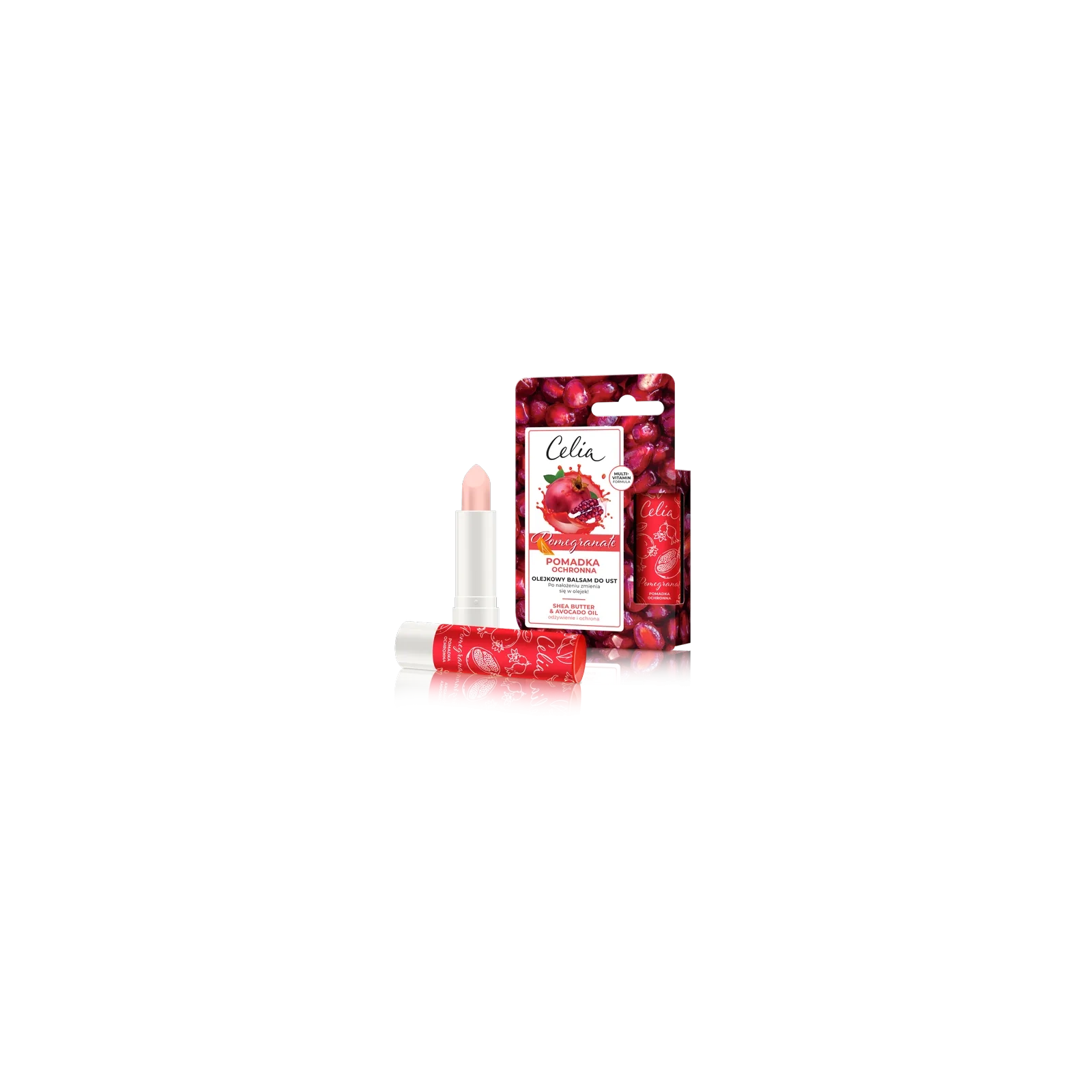 CELIA Olejkowy Balsam Do Ust pomadka ochronna Pomegranate 4g