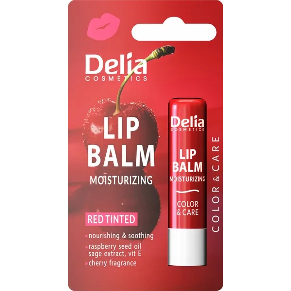 DELIA Lip Balm nawilżająca pomadka do ust Wiśnia 4,8g