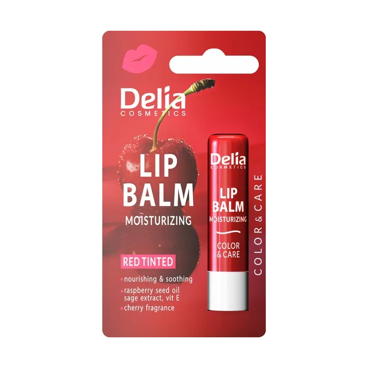 DELIA Lip Balm nawilżająca pomadka do ust Wiśnia 4,8g