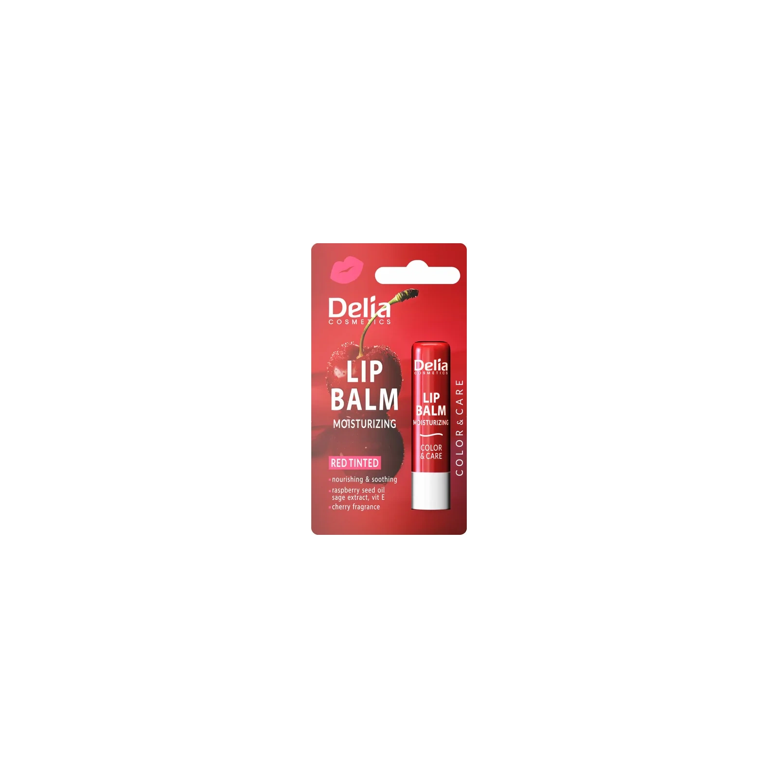 DELIA Lip Balm nawilżająca pomadka do ust Wiśnia 4,8g
