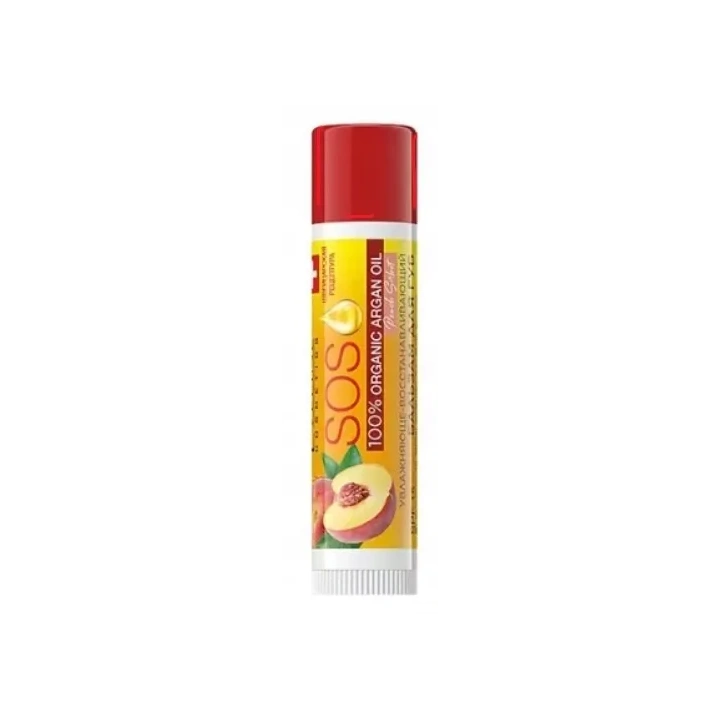 EVELINE SOS Argan Oil pomadka ochronna regenerująca Peach SPF 10 5ml