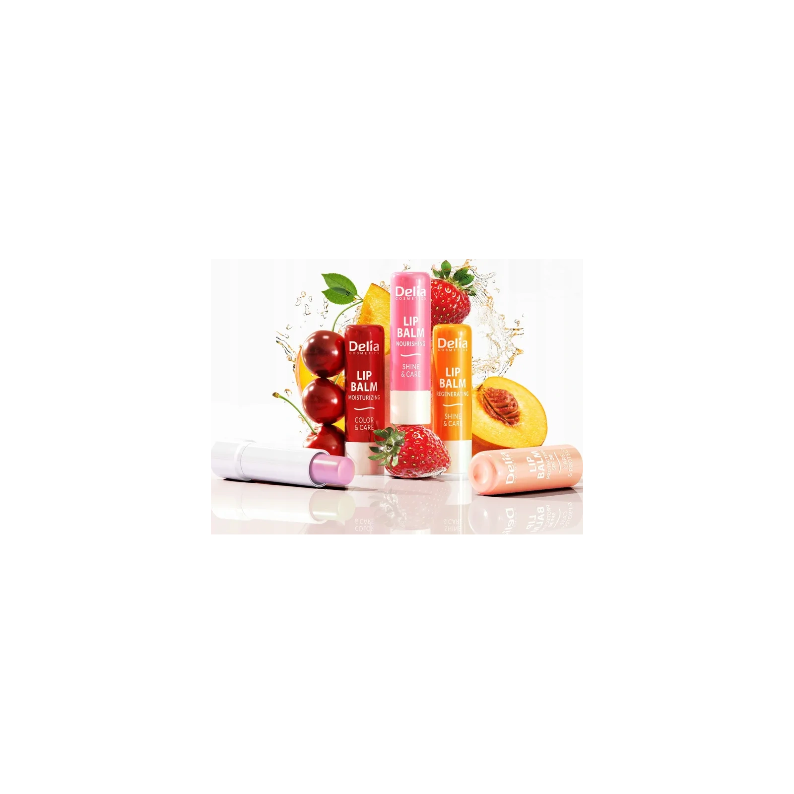 DELIA Lip Balm nawilżająca pomadka do ust Wiśnia 4,8g