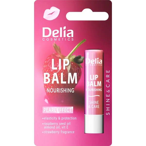 DELIA Lip Balm odżywcza pomadka do ust Truskawka 4,8g