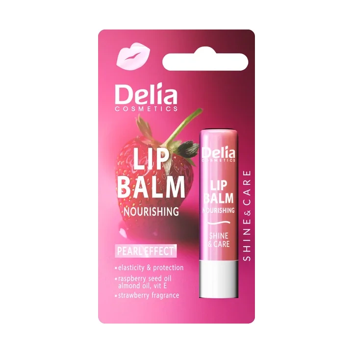 DELIA Lip Balm odżywcza pomadka do ust Truskawka 4,8g
