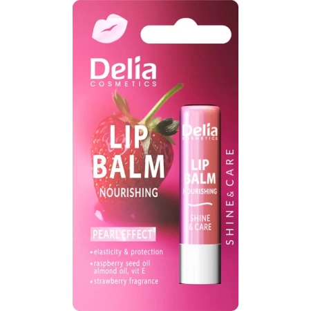 DELIA Lip Balm odżywcza pomadka do ust Truskawka 4,8g