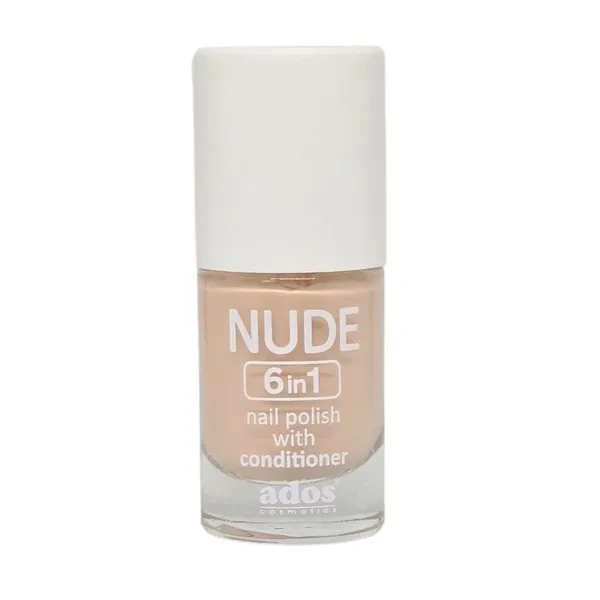 ADOS Nude 6w1 lakier do paznokci z odżywką 01 8g