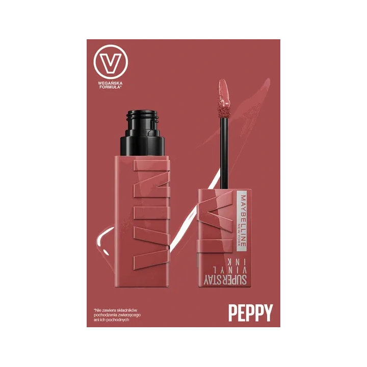 MAYBELLINE Super Stay Vinyl Ink pomadka do ust 115 Peppy 4,2ml 