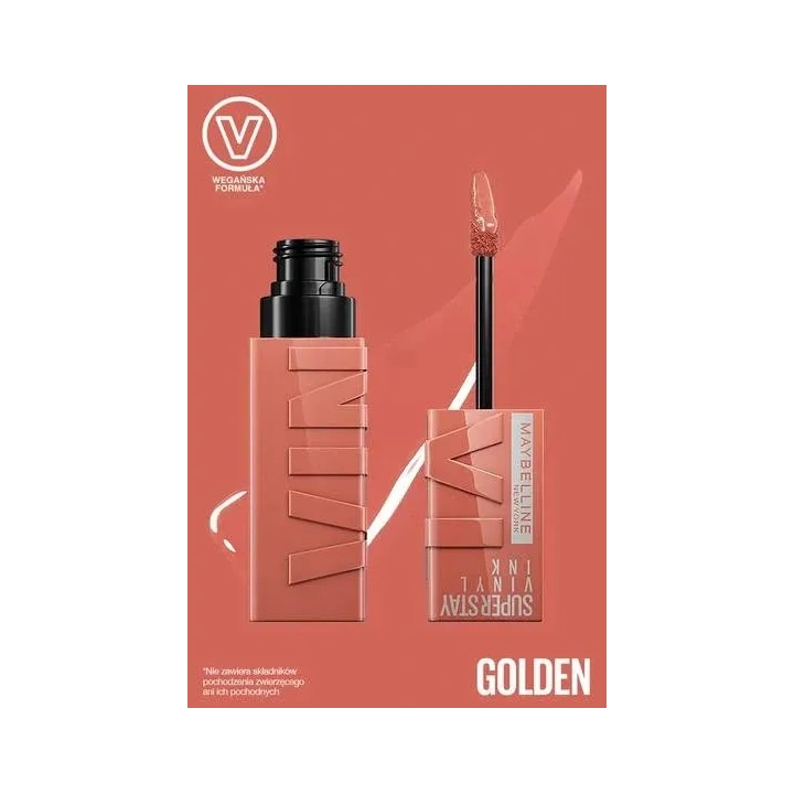 MAYBELLINE Super Stay Vinyl Ink pomadka do ust 105 Golden 4,2ml 