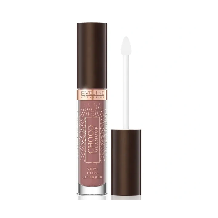 EVELINE Choco Glamour pomadka w płynie winylowa 03 Toffe Chocolate 4,5ml