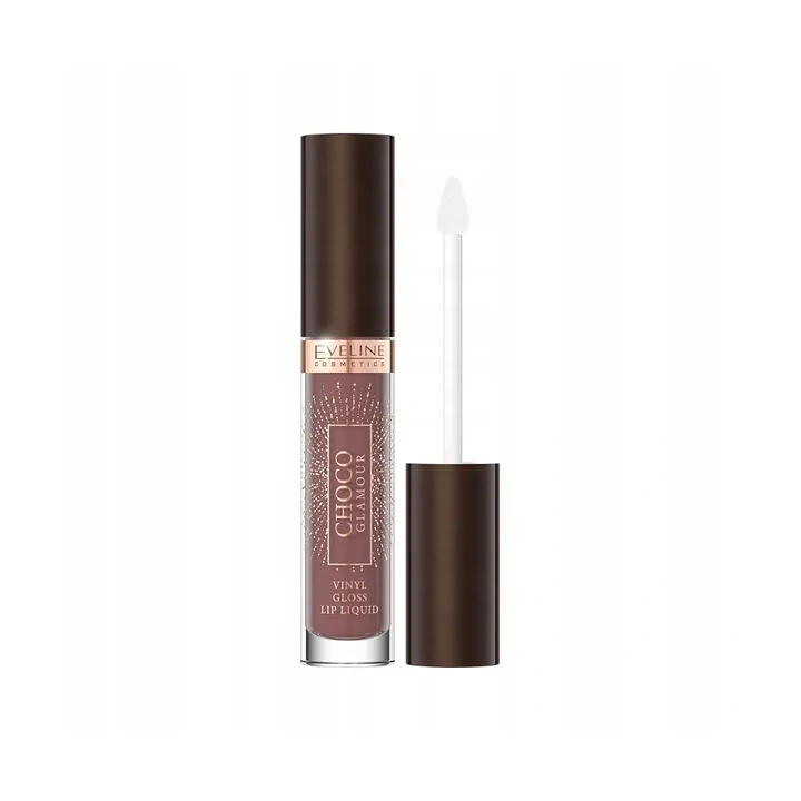 EVELINE Choco Glamour pomadka w płynie winyl 02 Deep Cherry Chocolate 4,5ml