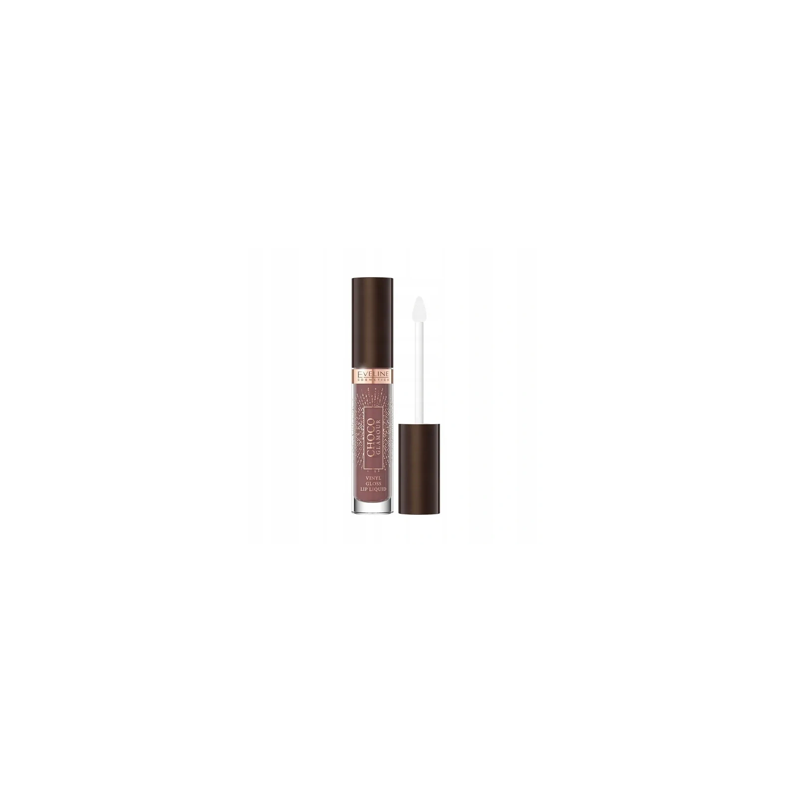 EVELINE Choco Glamour pomadka w płynie winyl 02 Deep Cherry Chocolate 4,5ml