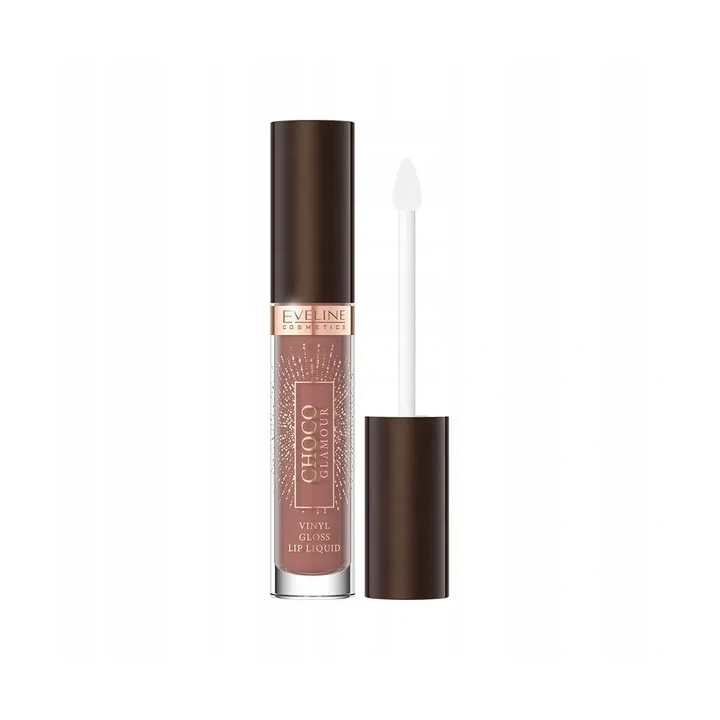 EVELINE Choco Glamour pomadka w płynie winylowa 01 Ruby Chocolate 4,5ml