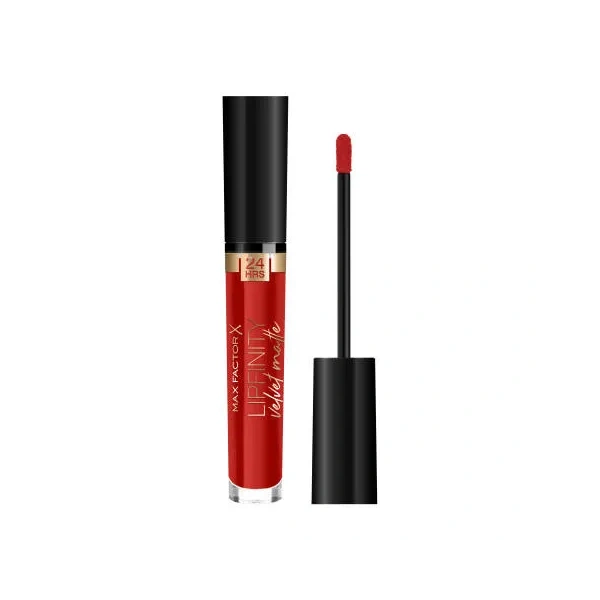 MAX FACTOR Lipfinity Velvet Matte pomadka w płynie 025 Red Luxury 3,5g 