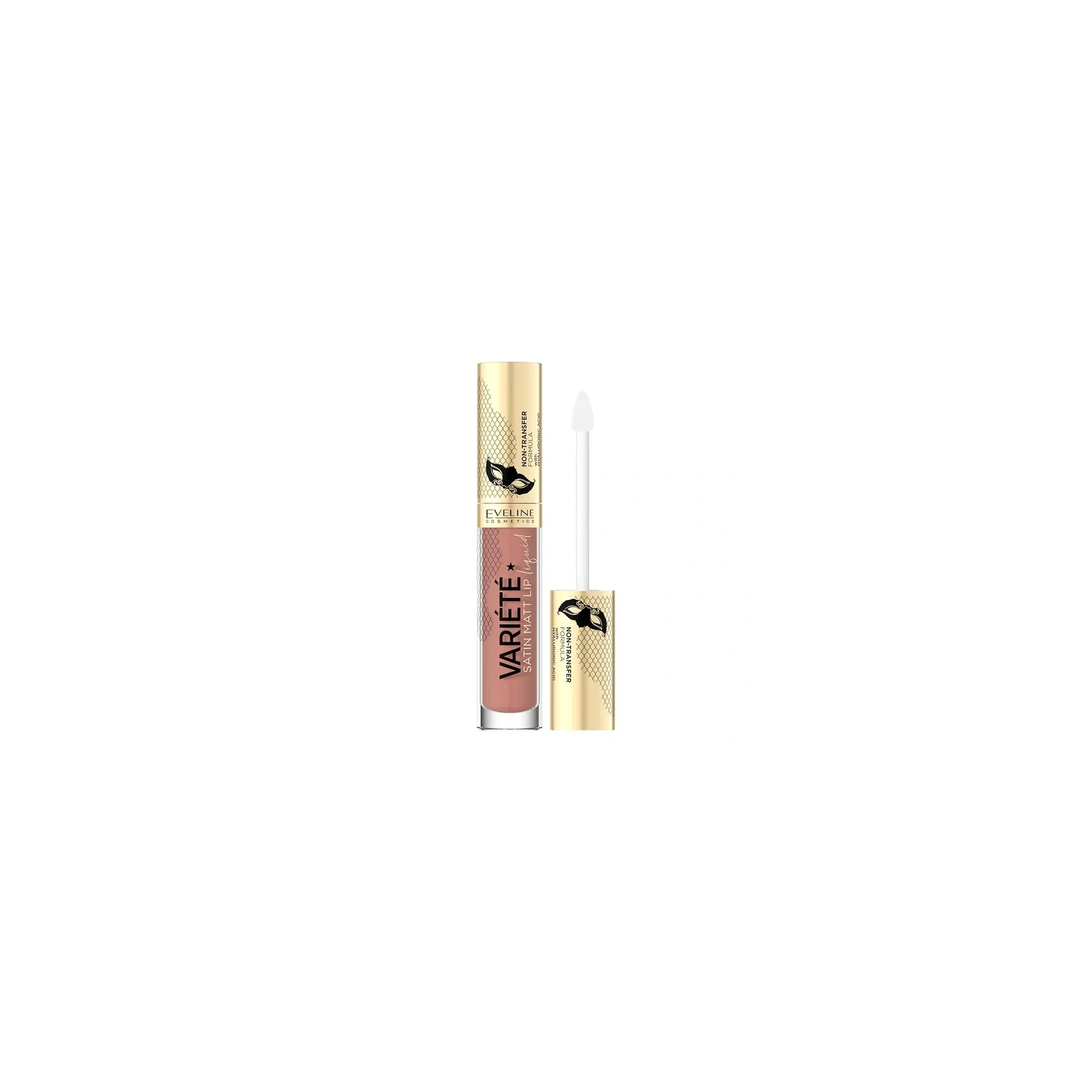 EVELINE Variete Satin Matt Lip pomadka w płynie 05 Peach Mousse 4,5ml