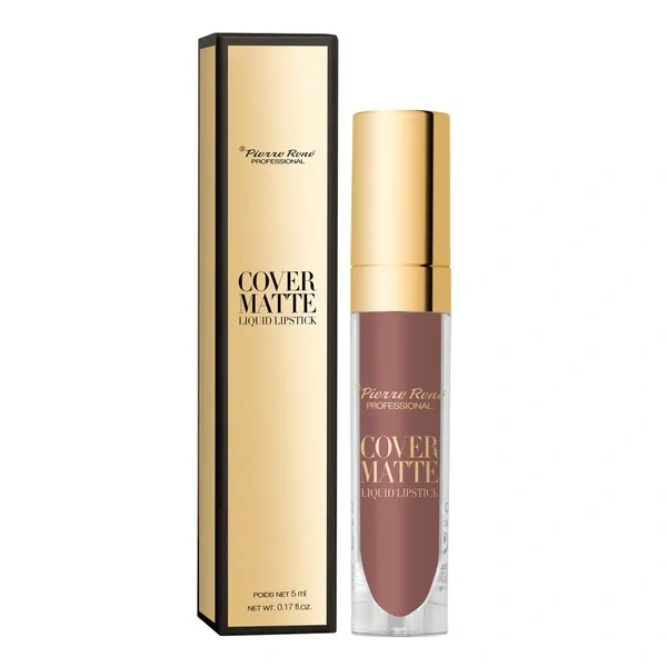 Pierre Rene PIERRE RENE Cover Matte płynna matowa pomadka do ust 08 05 Rosy Brown 5ml — Składniki i ocena