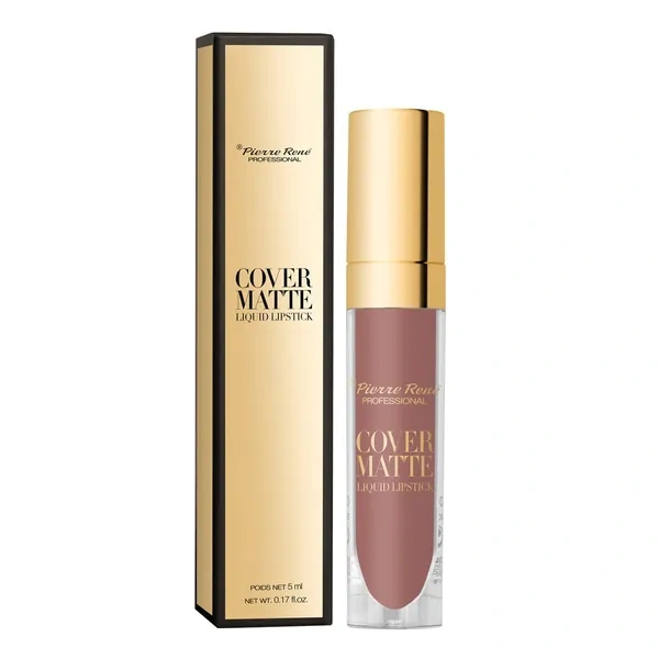 Pierre Rene PIERRE RENE Cover Matte płynna matowa pomadka do ust 08 04 Dusky Rose 5ml — Składniki i ocena