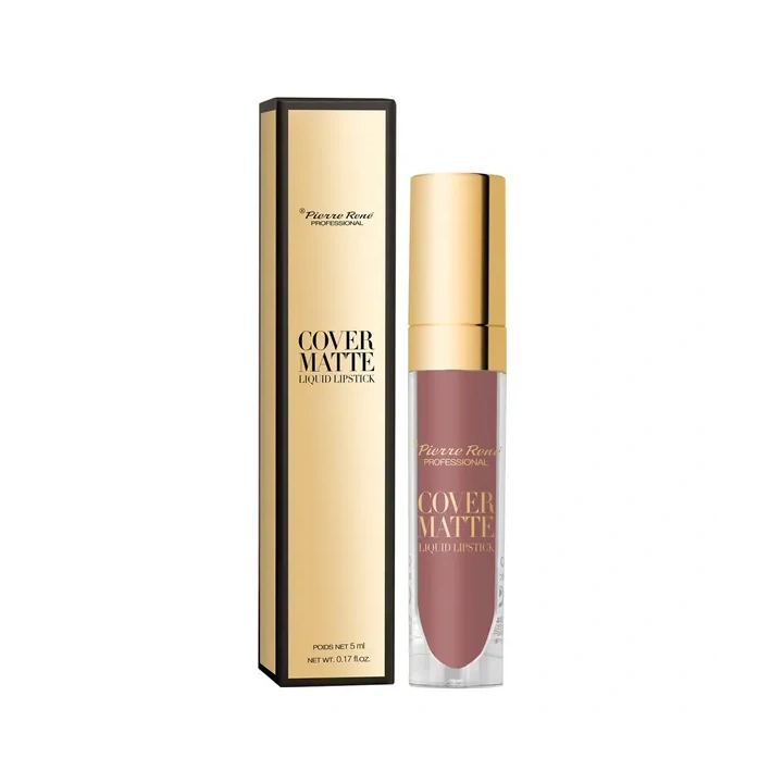 PIERRE RENE Cover Matte płynna matowa pomadka do ust 03 Dusty Rose 5ml