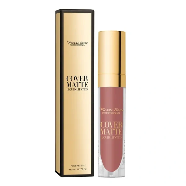 Pierre Rene PIERRE RENE Cover Matte płynna matowa pomadka do ust 08 02 Vintage Rose 5ml — Składniki i ocena