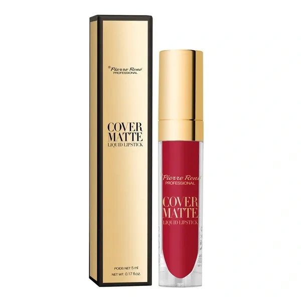 Pierre Rene PIERRE RENE Cover Matte płynna matowa pomadka do ust 08 01True Red 5ml — Składniki i ocena