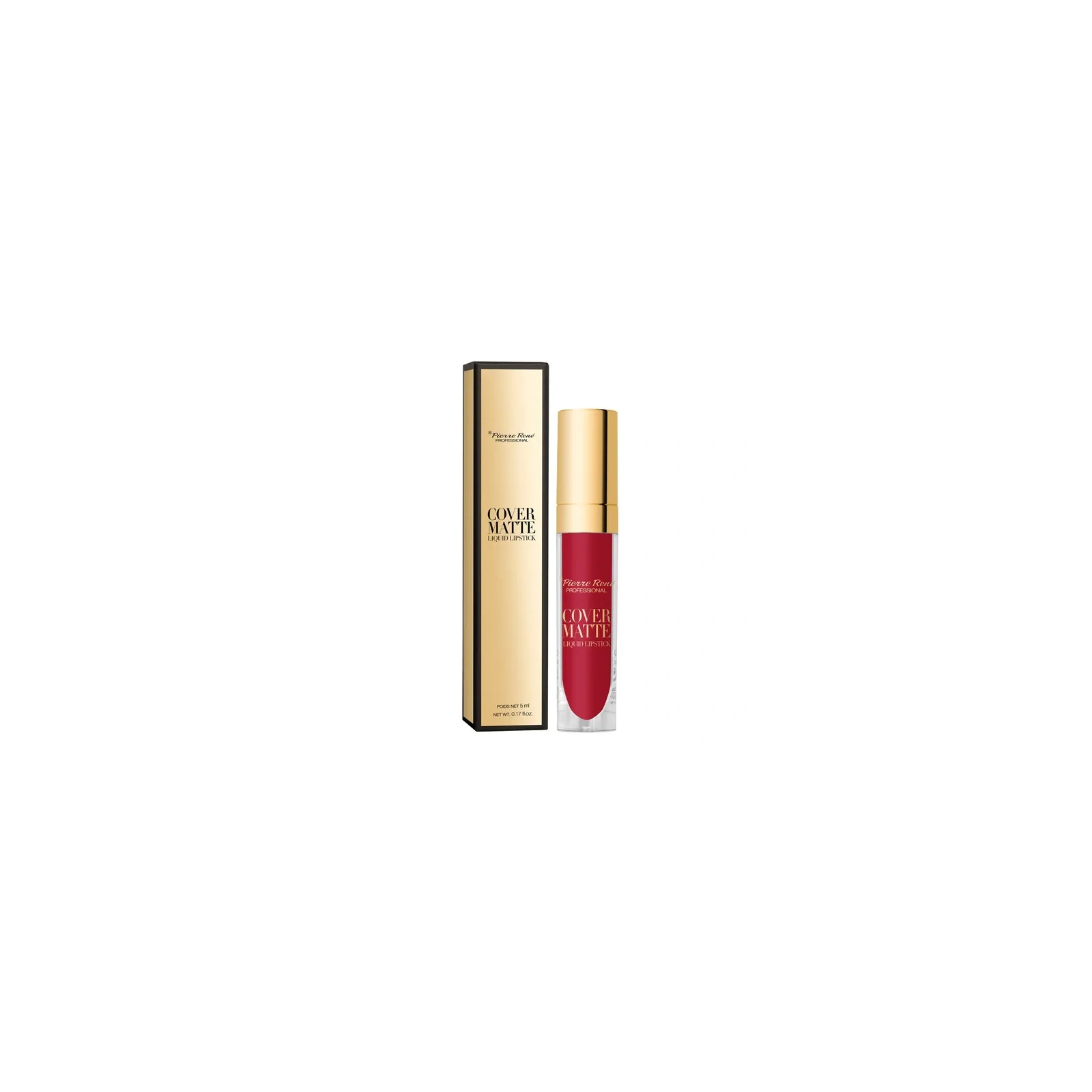 PIERRE RENE Cover Matte płynna matowa pomadka do ust 08 01True Red 5ml