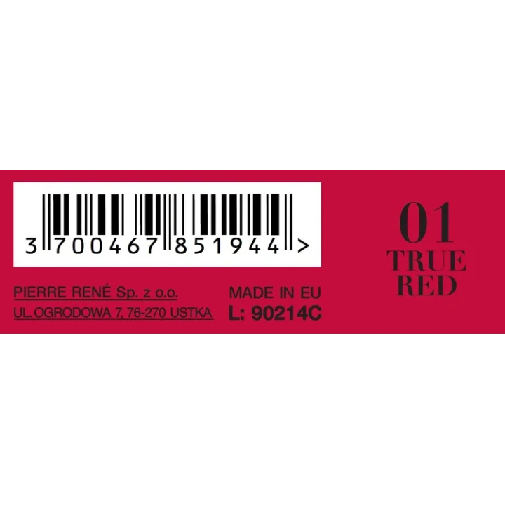 PIERRE RENE Cover Matte płynna matowa pomadka do ust 08 01True Red 5ml