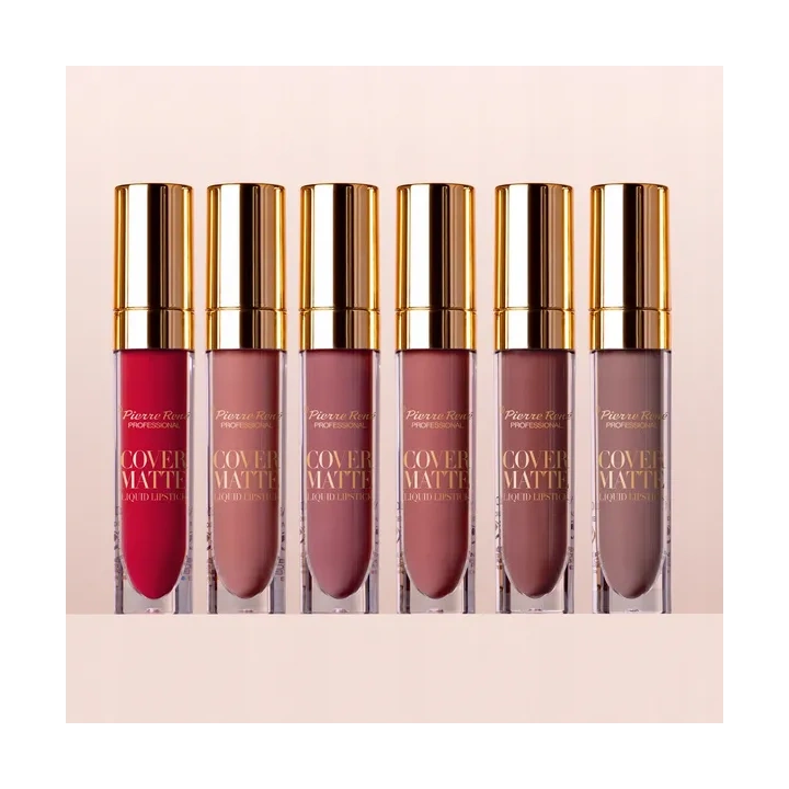 PIERRE RENE Cover Matte płynna matowa pomadka do ust 08 01True Red 5ml