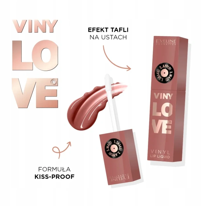 EVELINE VinyLove płynna pomadka do ust z efektem winylowym 02 Dusty 4ml